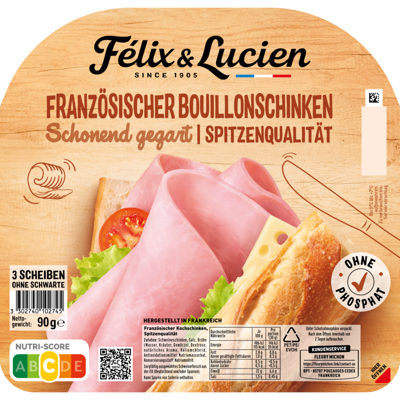 3 SL PORK HAM F&L